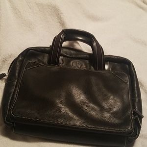 Cole Haan Laptop Bag Black Leather